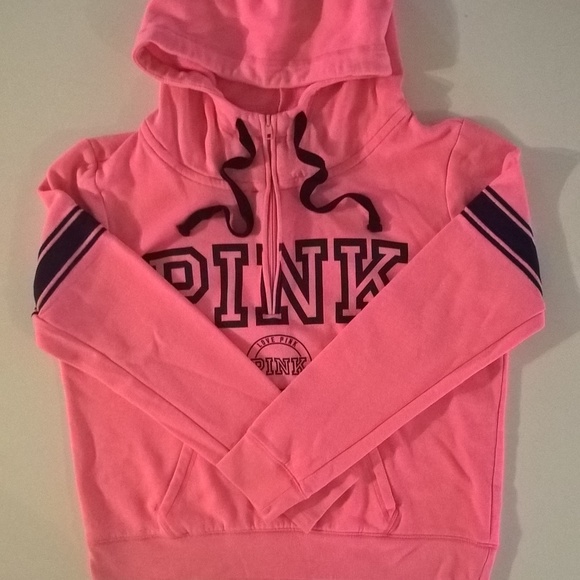 PINK Victoria's Secret Tops - victorias secret pink hoodie size large runs small